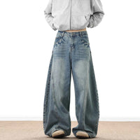 Men’s Wide‑Leg Denim Pants – Baggy Streetwear Jeans