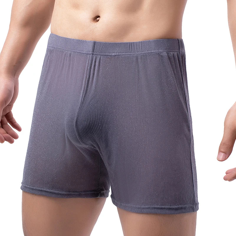 Men’s Summer Bathrobe – Lightweight Hooded Mesh