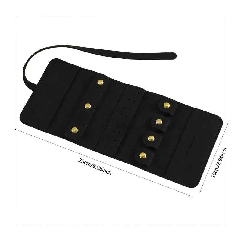 Travel Jewellery Box – Foldable Storage Roll Organiser