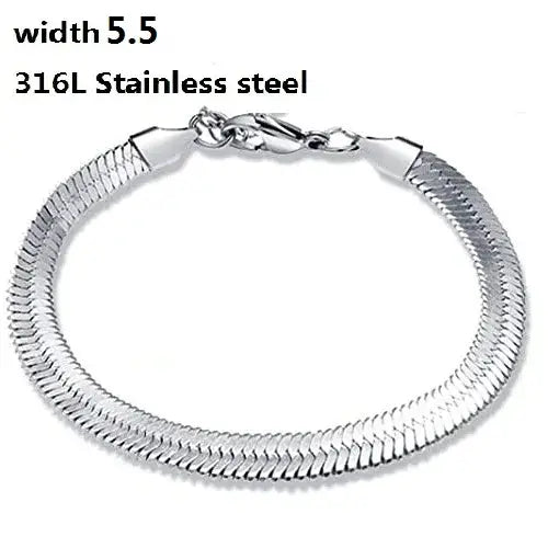 Stainless Steel Cuban Chain Bracelet for Men & Women - Vintage Metal Viking Kpop