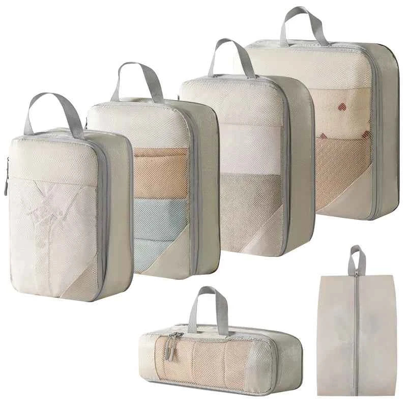 Compression Packing Cubes – Travel Organiser Set (3-5‑Piece)