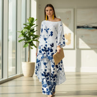 Women’s Floral Two‑Piece Pant Set – Casual Printed Top & Ankle‑Length Trousers