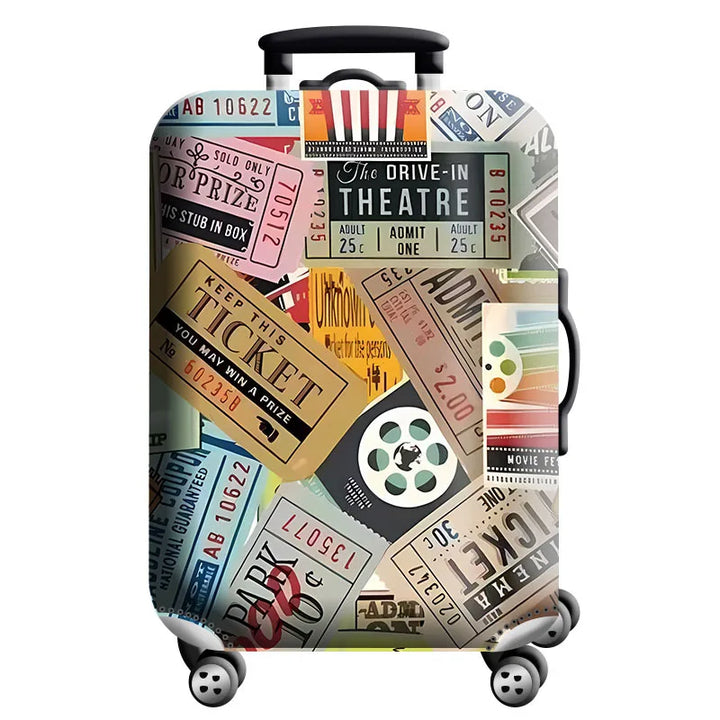 Map & Travel Luggage Cover – Stretch Suitcase Protector (S–XL)