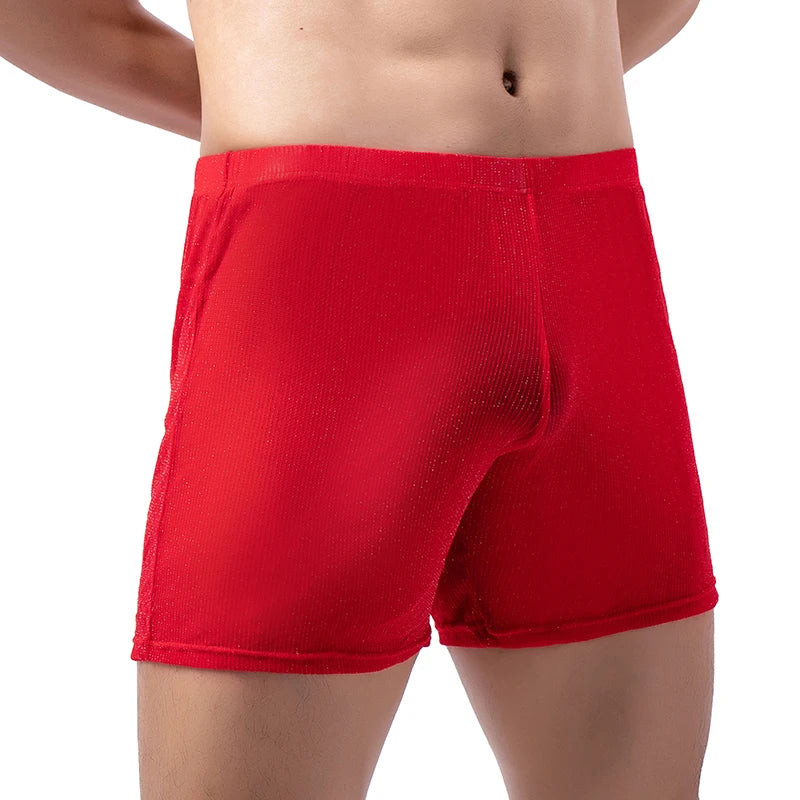 Men’s Summer Bathrobe – Lightweight Hooded Mesh