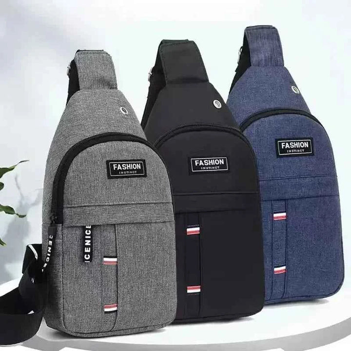 Men’s Waterproof Crossbody Bag – Nylon Outdoor Shoulder Bag
