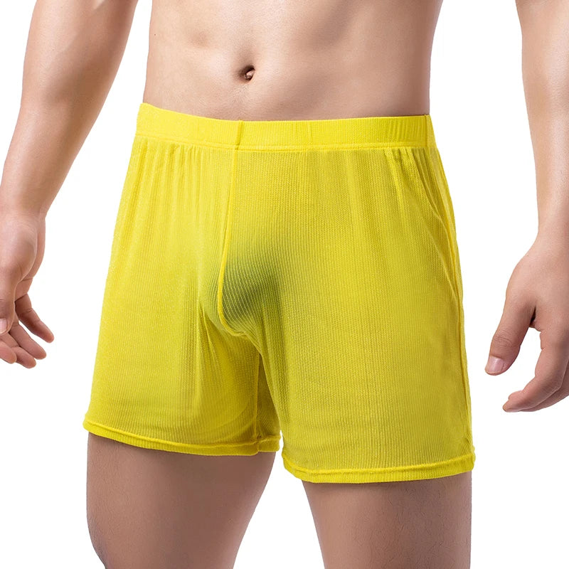 Men’s Summer Bathrobe – Lightweight Hooded Mesh