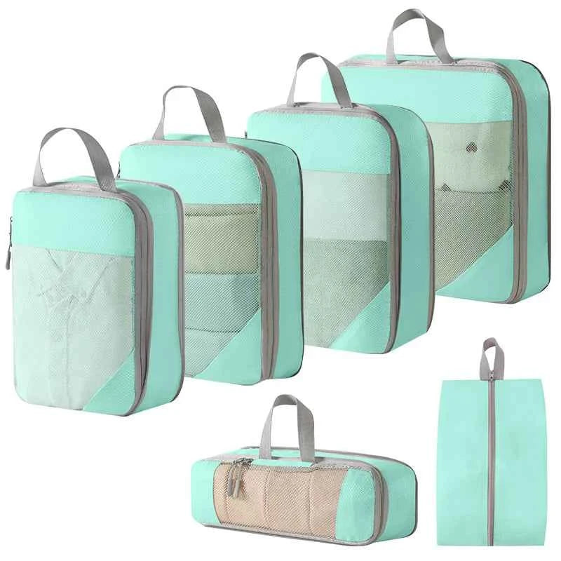 Compression Packing Cubes – Travel Organiser Set (3-5‑Piece)