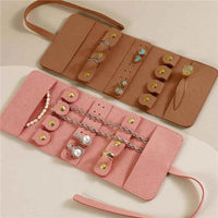 Travel Jewellery Box – Foldable Storage Roll Organiser