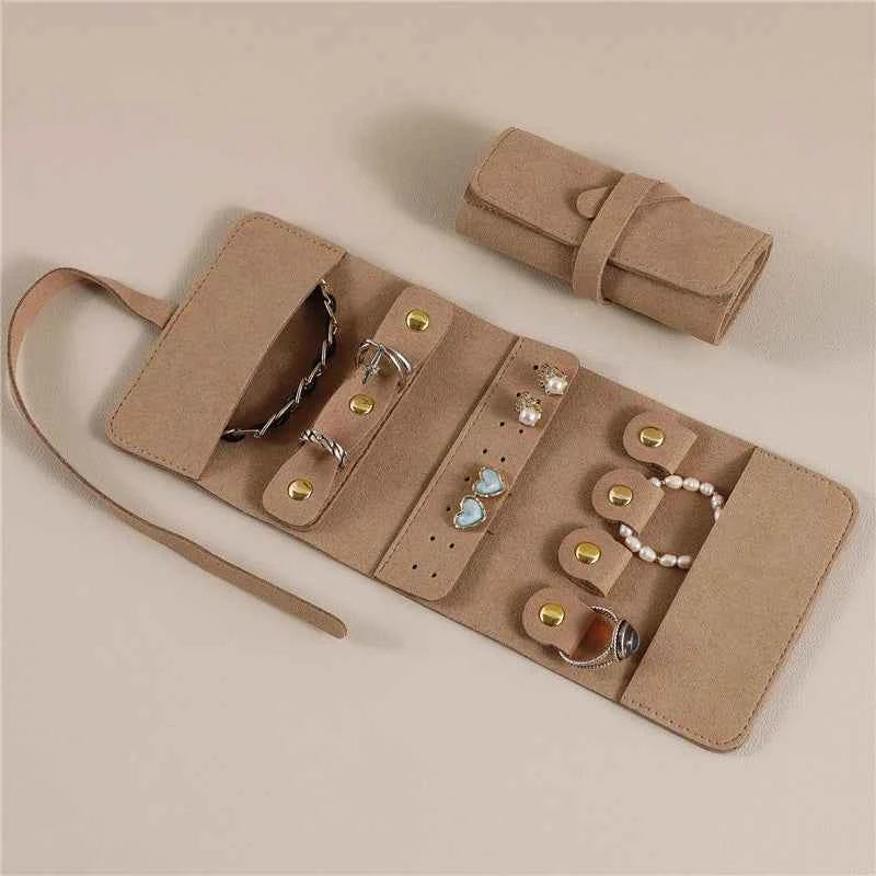 Travel Jewellery Box – Foldable Storage Roll Organiser