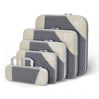 Travel Organiser Bag Set – Compression Packing Cubes (5‑Piece)