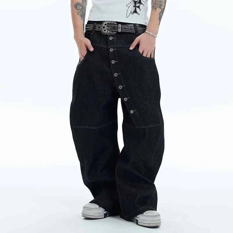 Korean Straight‑Leg Jeans for Men – Casual Everyday Denim