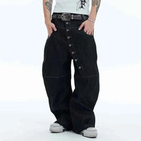 Korean Straight‑Leg Jeans for Men – Casual Everyday Denim
