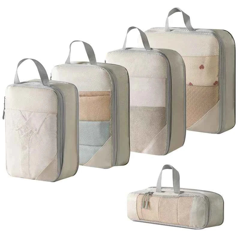 Compression Packing Cubes – Travel Organiser Set (3-5‑Piece)
