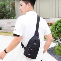 Men’s Waterproof Crossbody Bag – Nylon Outdoor Shoulder Bag
