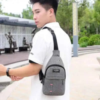 Men’s Waterproof Crossbody Bag – Nylon Outdoor Shoulder Bag