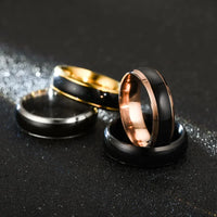 6 mm Colour‑Changing Stainless Steel Ring – Temperature Mood Band