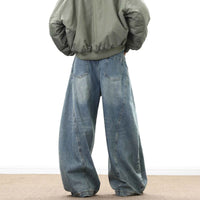 Men’s Wide‑Leg Denim Pants – Baggy Streetwear Jeans