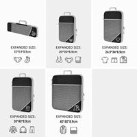 Travel Organiser Bag Set – Compression Packing Cubes (5‑Piece)