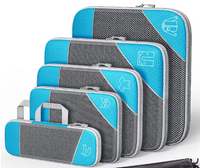 Travel Organiser Bag Set – Compression Packing Cubes (5‑Piece)