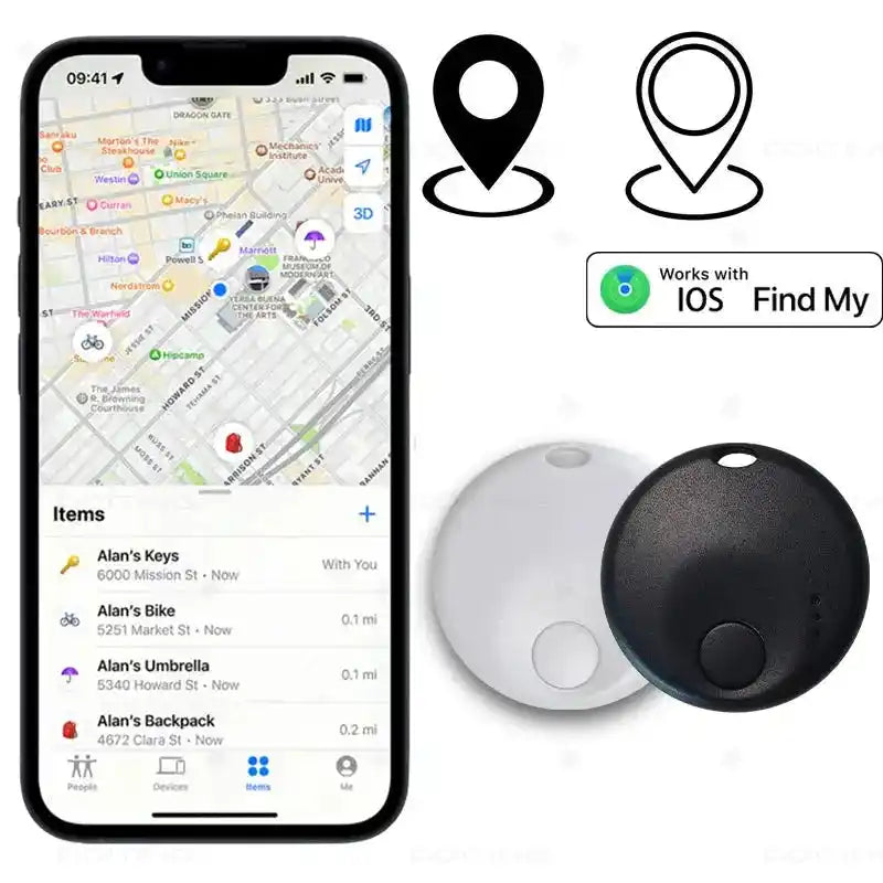 Bluetooth Luggage Tracker | Find My Compatible Tag with UWB for Apple Dropified