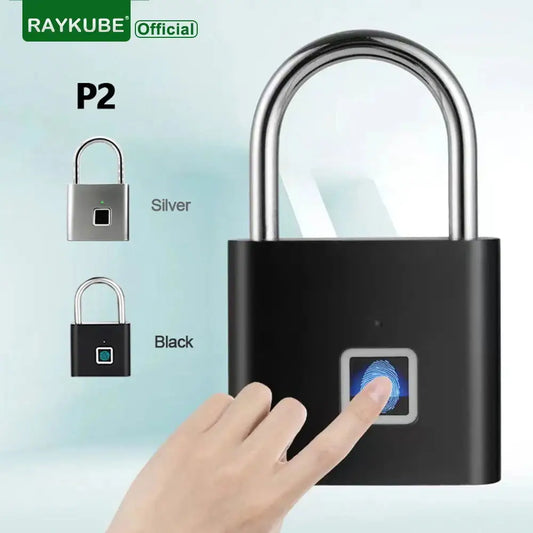 Biometric Fingerprint Padlock USB Rechargeable - Lifestyle Travel Trading