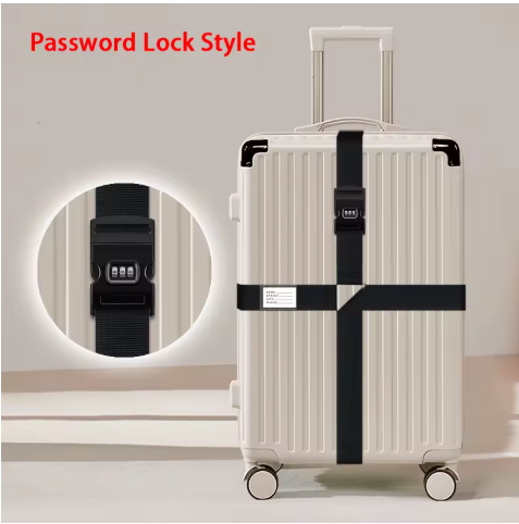 Colourful Anti‑Theft Luggage Straps – Adjustable Travel Security Belts