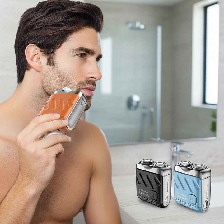 Portable Electric Shaver for Men – Mini Waterproof Travel Shaver