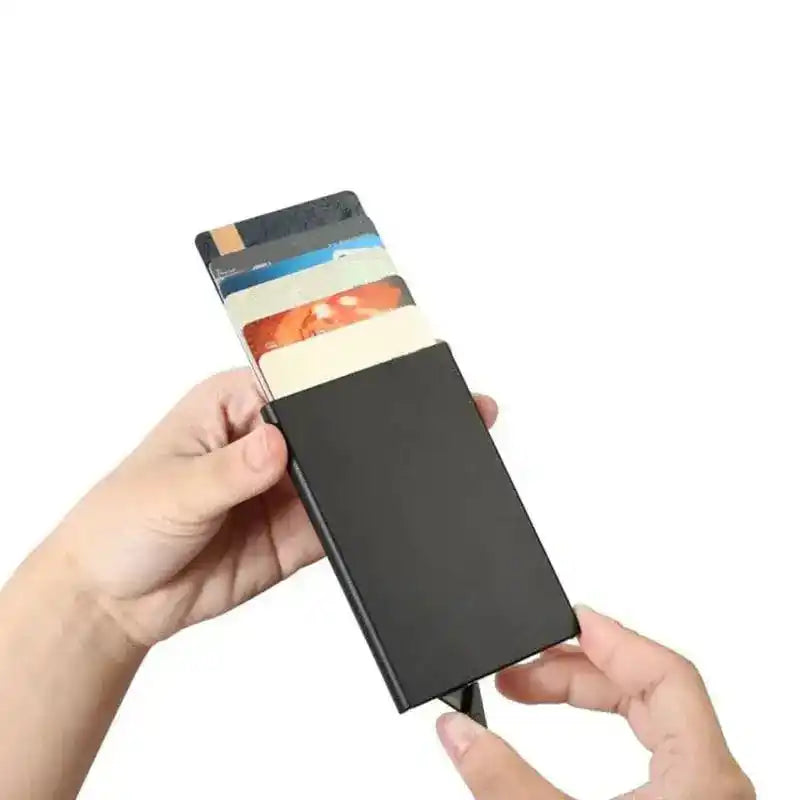 RFID Smart Wallet | Metal Card Holder with Pop-Up Design for Men & Women Dropified