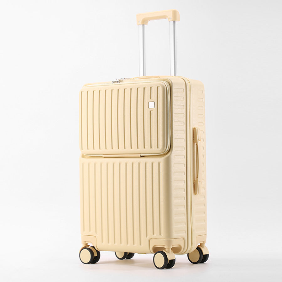 Front Opening Hard Shell Luggage with USB Port