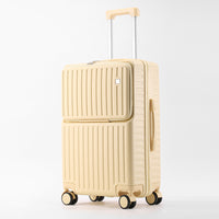 Front Opening Hard Shell Luggage with USB Port