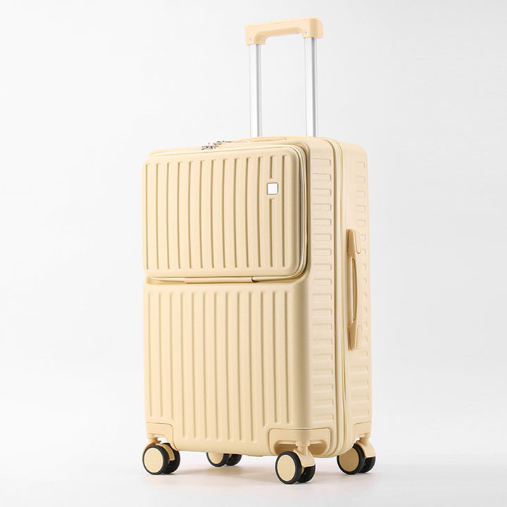 Front Opening Hard Shell Luggage with USB Port