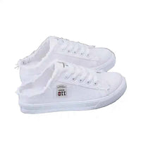 Women Canvas Sneaker | Low-Top Denim Lace-Up Board Shoes - Lifestyle Travel Trading