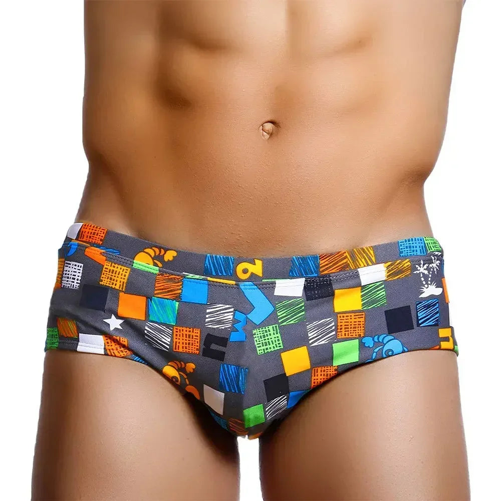 Graffiti Style Swim Trunks | Men's Quick‑Dry Beach Shorts