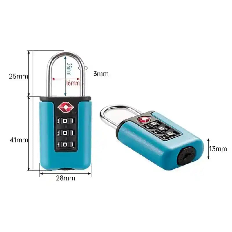 TSA Padlock | Customs Approved Combination Lock for Travel Luggage Dropified