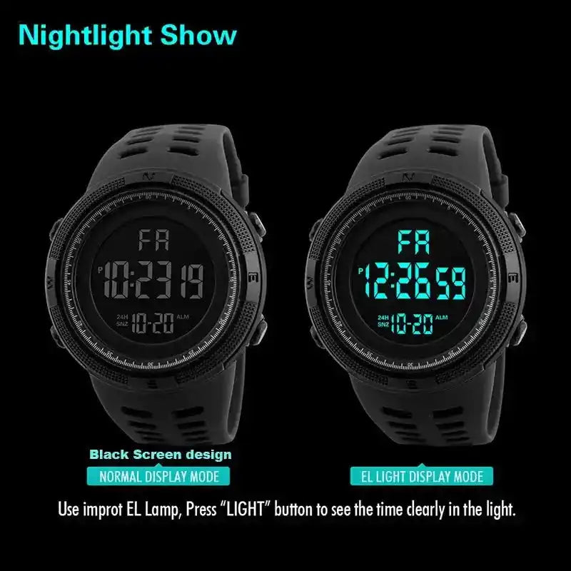 Military Quartz Watch | Men's Digital LED Sports Multifunction Timepiece Dropified