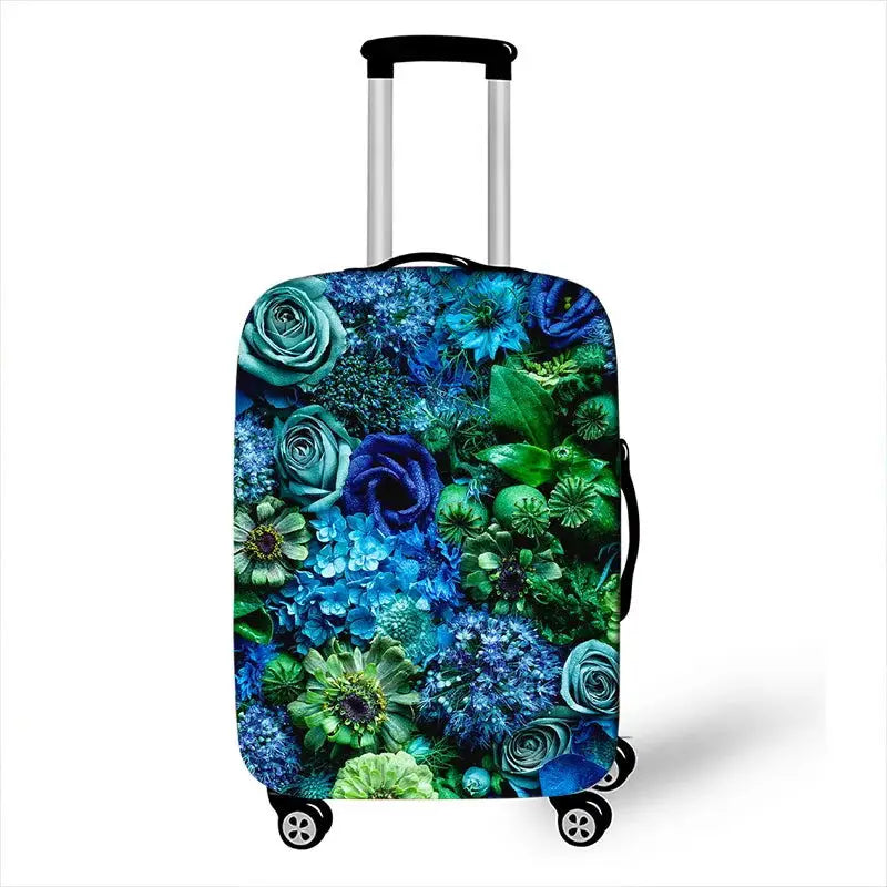 Pretty Flower Luggage Protective Covers for Travel Anit-dust Trolley Cases Cover Elastic Rose Suitcase Cover Travel Accessories - Lifestyle Travel Trading