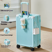 Multifunctional Zipper Suitcase – Combination Lock Travel Luggage (20″ / 24″ / 26″)