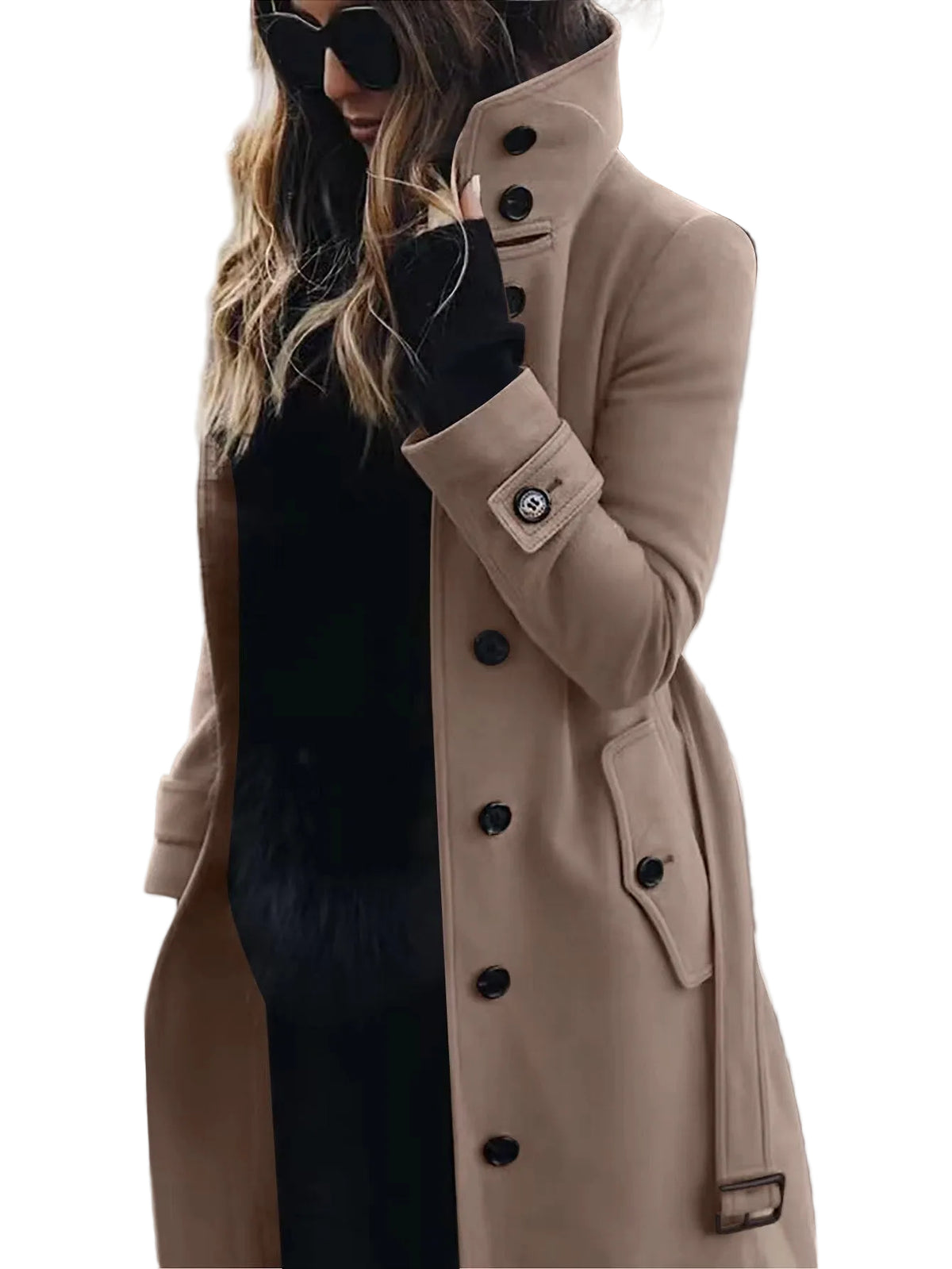 Women’s Longline Cardigan Coat – Casual Slim‑Fit Polyester Outerwear