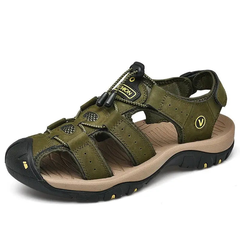 Genuine Leather Men's Summer Sandals - Lifestyle Travel Trading - 