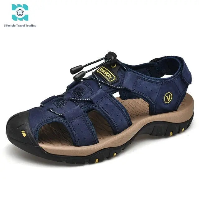 Genuine Leather Men's Summer Sandals - Lifestyle Travel Trading - 