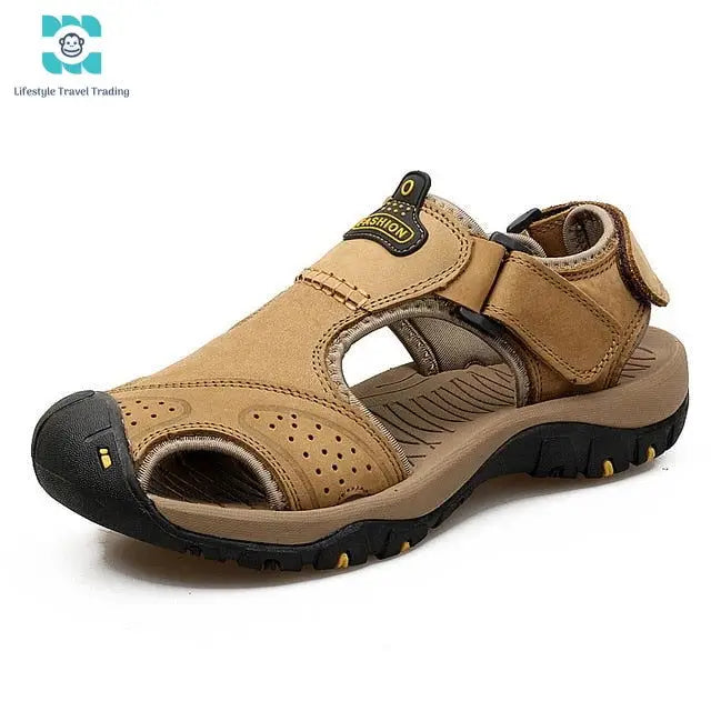 Genuine Leather Men's Summer Sandals - Lifestyle Travel Trading - 