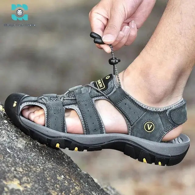 Genuine Leather Men's Summer Sandals - Lifestyle Travel Trading - 