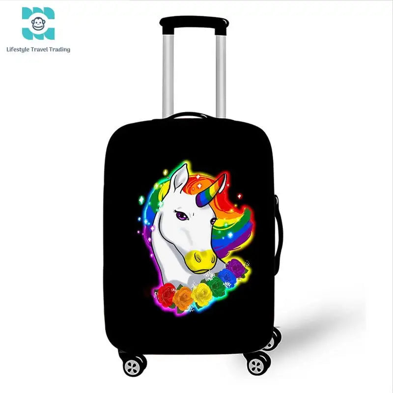 LGBT Pride Rainbow Print Luggage Cover - Lifestyle Travel Trading - 