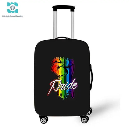 LGBT Pride Rainbow Print Luggage Cover - Lifestyle Travel Trading - 