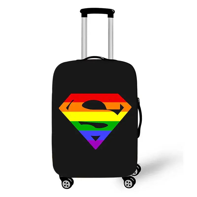 LGBT Pride Rainbow Print Luggage Cover - Lifestyle Travel Trading - 