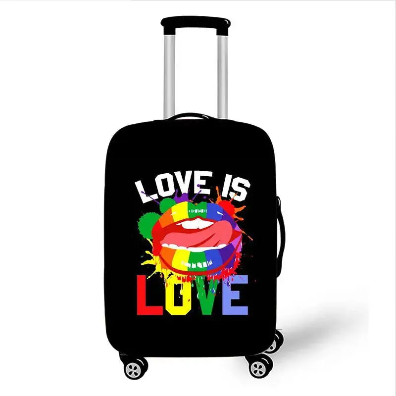 LGBT Pride Rainbow Print Luggage Cover - Lifestyle Travel Trading - 