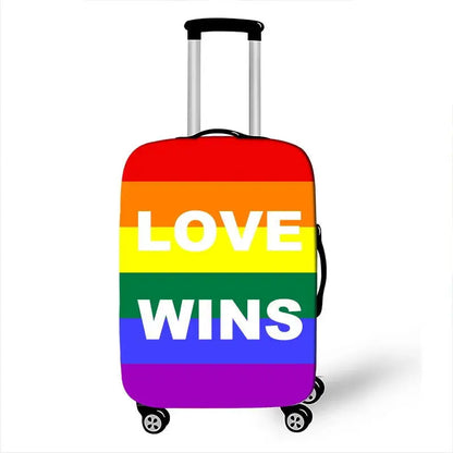 LGBT Pride Rainbow Print Luggage Cover - Lifestyle Travel Trading - 