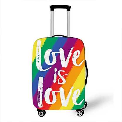 LGBT Pride Rainbow Print Luggage Cover - Lifestyle Travel Trading - 