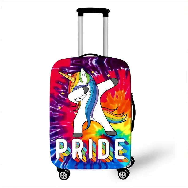 LGBT Pride Rainbow Print Luggage Cover - Lifestyle Travel Trading - 