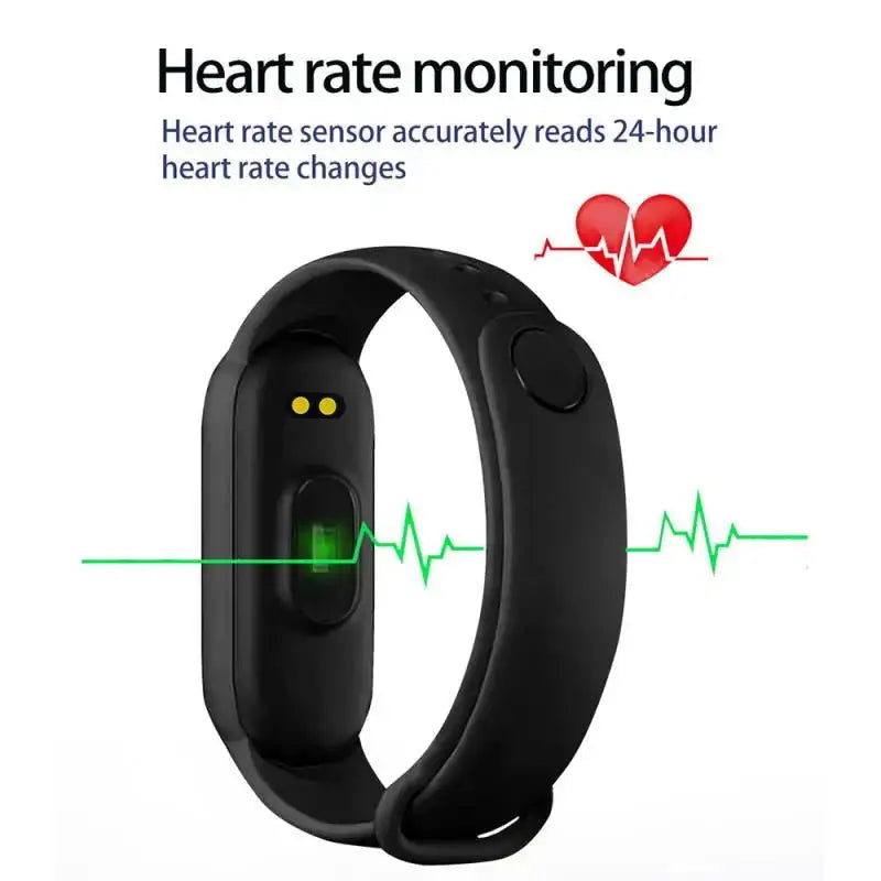 M6 Smart Watch Men Women Fitness Smart Bracelet Sports Band Heart Rate Blood Pressure Monitor Waterproof Multi-function Watches - Lifestyle Travel Trading